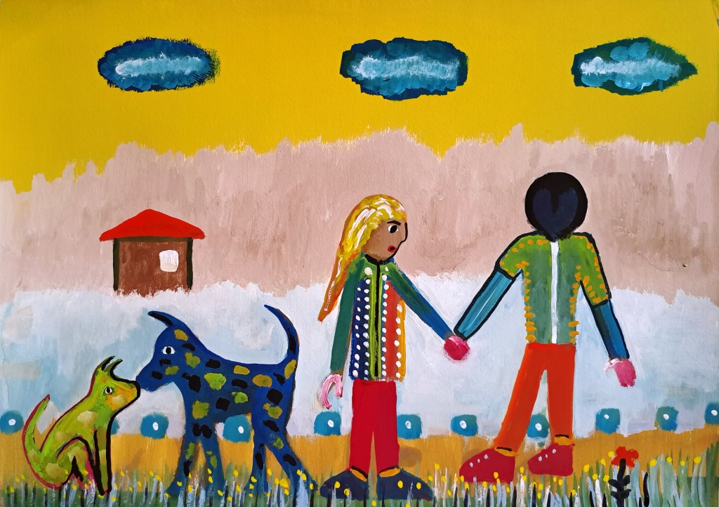 In Yemen, we had two dogs that were born already&nbsp;old