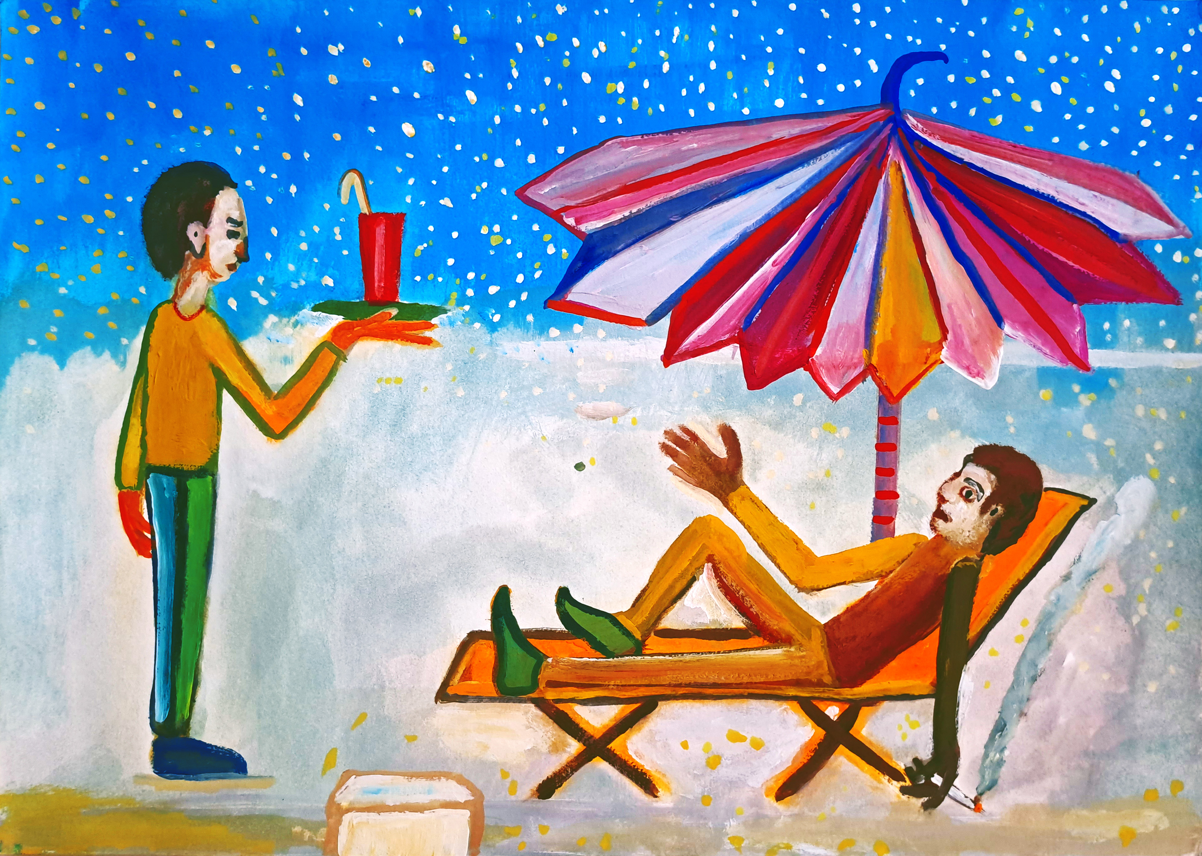 In Socotra, I lay on a lounge chair, and a waiter earning a dollar a day served me a glass of a rare animal’s blood on ice